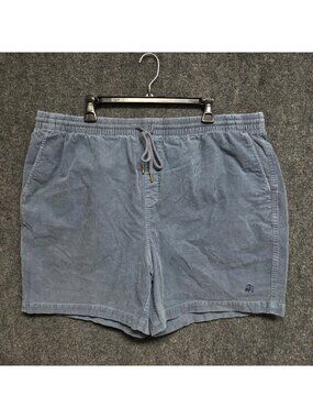 Brooks Brothers Corduroy Shorts Mens 2XL Blue Cotton Stretch Casual Preppy A2